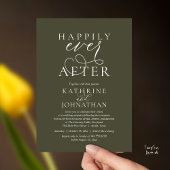 Happily Ever After, Modern Wedding Reception Kaart