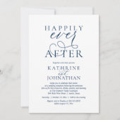 Happily Ever After, Modern Wedding Reception Kaart (Voorkant)