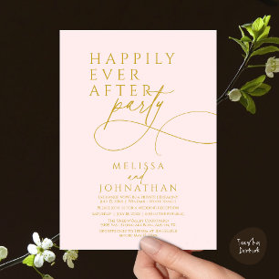 Happily Ever After Moderne Elegante Trouwfeest In Kaart