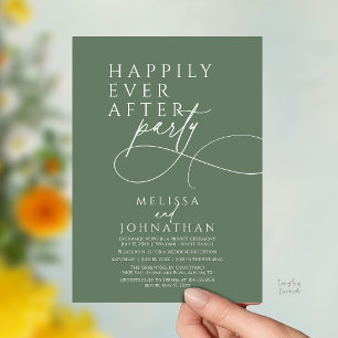 Happily Ever After Moderne Elegante Trouwfeest In Kaart
