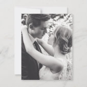 Happily Ever After na het bruiloftsfeest Save The Date (Achterkant)