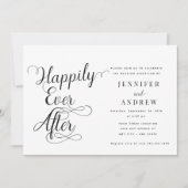 Happily Ever After | Ontvangst bruiloft uitnodigin Kaart (Voorkant)