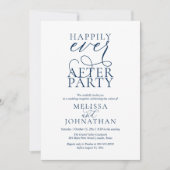 Happily Ever After Party, Classy Wedding Reception Kaart (Voorkant)