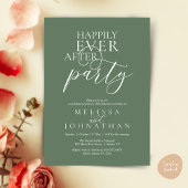 Happily Ever After Party, Modern Classy Wedding Kaart