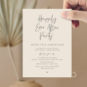 Happily Ever After Party, Modern Wedding Dinner Kaart