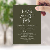 Happily Ever After Party, Modern Wedding Dinner Kaart