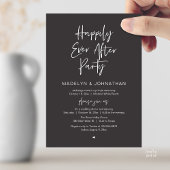 Happily Ever After Party, Modern Wedding Dinner Kaart