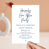Happily Ever After Party, Modern Wedding Dinner Kaart
