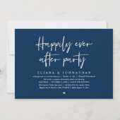  Happily Ever After Party Modern Wedding Reception Kaart (Voorkant)