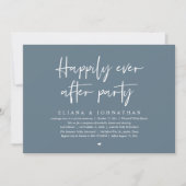  Happily Ever After Party Modern Wedding Reception Kaart (Voorkant)