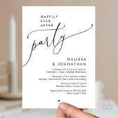 Happily Ever After Party Modern Wedding Reception Kaart