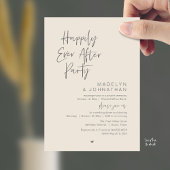 Happily Ever After Party, Modern Wedding Reception Kaart