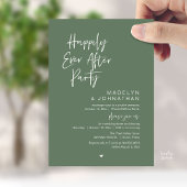 Happily Ever After Party, Modern Wedding Reception Kaart