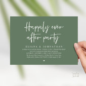  Happily Ever After Party Modern Wedding Reception Kaart