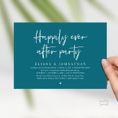 Happily Ever After Party Modern Wedding Reception Kaart