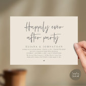  Happily Ever After Party Modern Wedding Reception Kaart