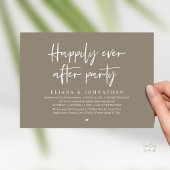  Happily Ever After Party Modern Wedding Reception Kaart