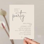 Happily Ever After Party, Modern Wedding Reception Kaart