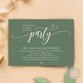 Happily Ever After Party, Reception Modern Minimal Kaart