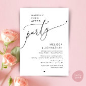 Happily Ever After Party Romance Wedding Reception Kaart