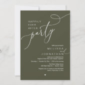 Happily Ever After Party, Romantic Wedding Dinner Kaart (Voorkant)