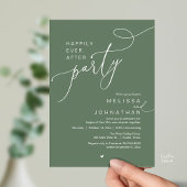 Happily Ever After Party, Romantic Wedding Dinner Kaart