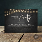 Happily Ever After Party, Rustic String Lights Kaart