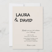 Happily Ever After Party Wedding Celebration Party Kaart (Achterkant)