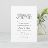 Happily Ever After Party Wedding Reception Kaart (Staand voorkant)