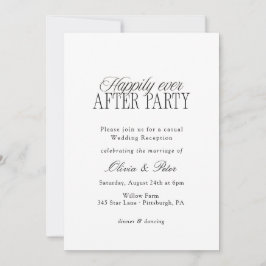 Happily Ever After Party Wedding Reception Kaart