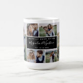Happily Ever After Photo Collage Wedding Keepsake Koffiemok (Center)