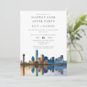 Happily Ever After Photo Dallas Wedding Kaart (Staand voorkant)