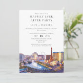 Happily Ever After Photo Las Vegas Wedding Kaart (Staand voorkant)