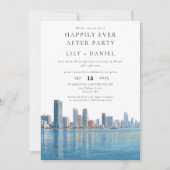 Happily Ever After Photo Miami Wedding Kaart (Voorkant)