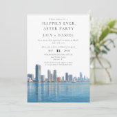 Happily Ever After Photo Miami Wedding Kaart (Staand voorkant)