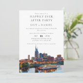 Happily Ever After Photo Nashville Wedding Kaart (Staand voorkant)