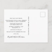 Happily Ever After Photo Reception Save The Date Aankondigingskaart (Achterkant)