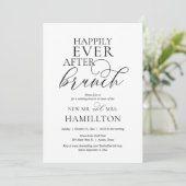 Happily Ever After Post-huwelijks Brunch  Kaart (Staand voorkant)