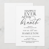 Happily Ever After Post-huwelijks Brunch  Kaart (Voorkant / Achterkant)