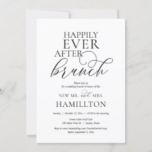 Happily Ever After Post-huwelijks Brunch  Kaart