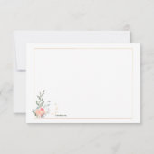 Happily Ever After RSVP-kaarten met maaltijdkeuze Kaart (Achterkant)