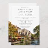 Happily Ever After San Antonio Wedding Kaart (Voorkant / Achterkant)