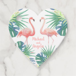 Happily ever after - Sprookje voor twee flamingo's Bedankjes Labels