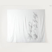 Happily Ever After Starts Here wedding backdrop  Wandkleed (Voorkant (horizontaal))