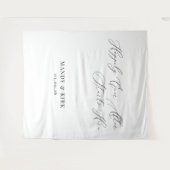 Happily Ever After Starts Here wedding backdrop  Wandkleed (Voorkant (horizontaal))