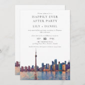 Happily Ever After Toronto Wedding Kaart (Voorkant / Achterkant)