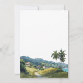 Happily Ever After Tropical Caribbean Wedding Kaart (Achterkant)