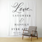 Happily Ever After Trouw Achtergrond Banner Wandkleed (In situ)