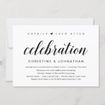 Happily Ever After, Trouw Elopement Feest