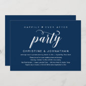 Happily Ever After, Trouw Elopement Feest Kaart (Voorkant / Achterkant)